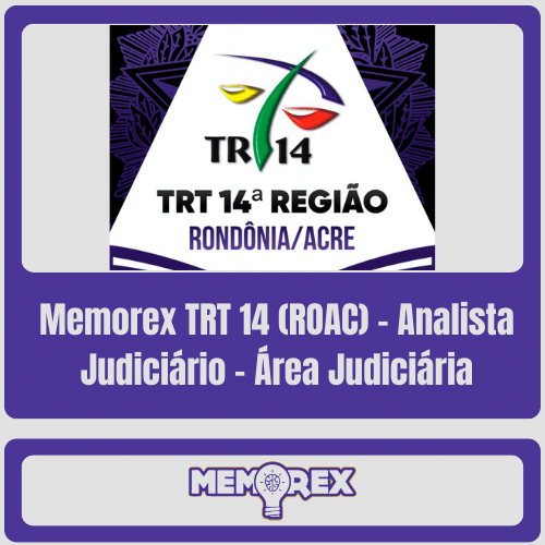 Memorex TRT 14 (ROAC) Analista Judiciário Área Judiciária 2024